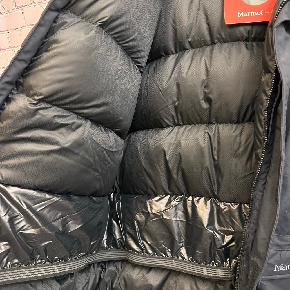Marmot Yukon Parka Black Puffer Coat Goose Down Classic Coat Men's XXXL NEW* - Picture 11 of 13